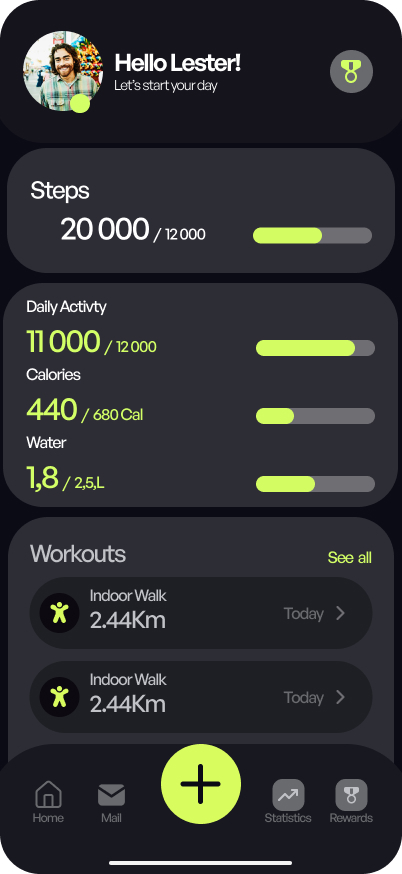 Strandis Dashboard Screen